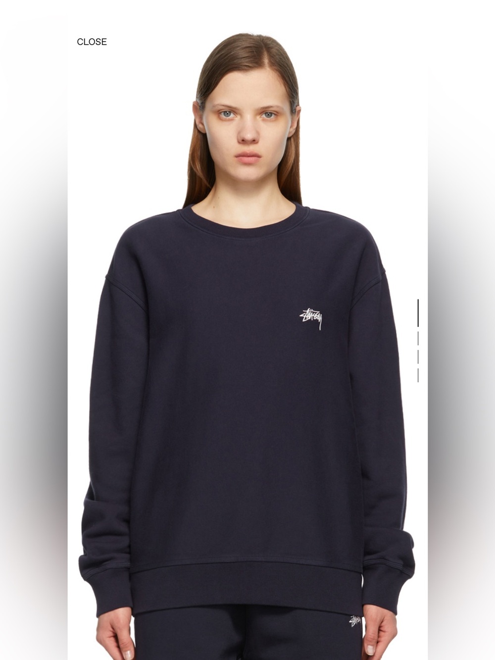 Navy Stussy Crewneck